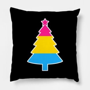 Christmas Tree LGBT Flag Pansexual Pillow