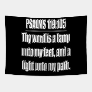 Bible Verse Psalm 119:105 Tapestry