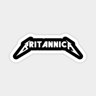 Britannica Metal (white text) Magnet