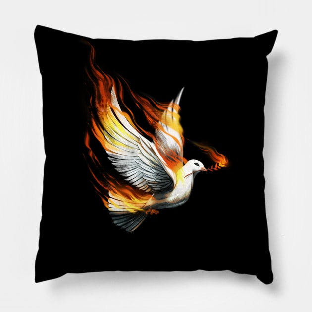 Peace War and Chaos Pillow by Tobe_Fonseca