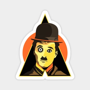 Charlie Chaplin X A Clockwork Orange Magnet