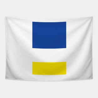 Everton Blue White Yellow Tricolour Design Tapestry