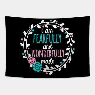 I Am Fearfully and Wonderfully Made Christian Design Tapestry