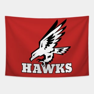 Hawks Mascot Tapestry