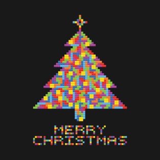 Christmas Block Tree T-Shirt