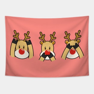 Three Wise Reindeer - Christmas - Rudolph Tapestry