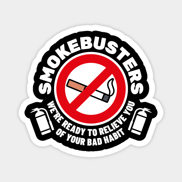 Smokebusters No Smoking Sign Logo Magnet by Movie Vigilante