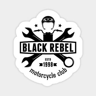 BRMC Rider Banner Black Magnet