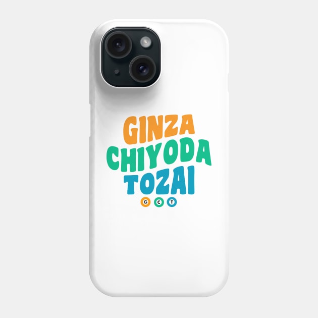 JR Ginza Chiyoda Tozai Tokyo Metro Lines Phone Case by Klover