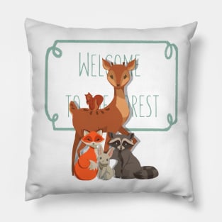 Welcome to the Forest Pillow