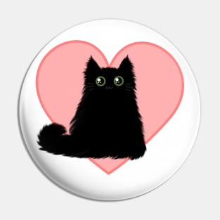 Valentine Kitty Pin