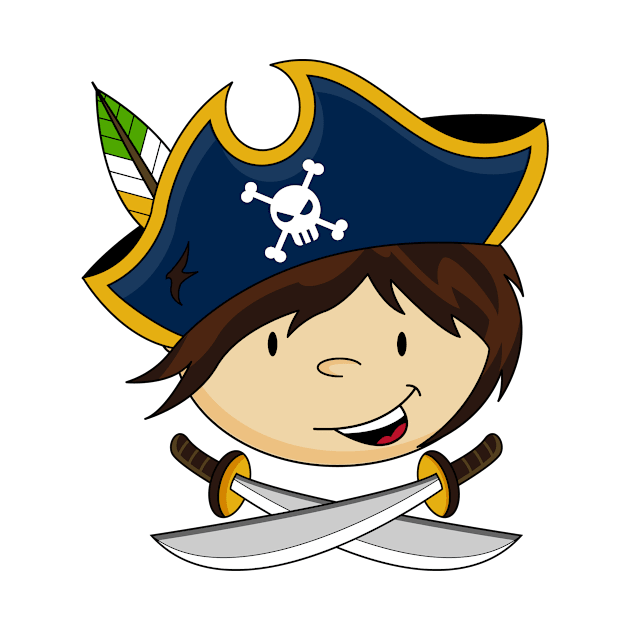 Cute Cartoon Pirate by markmurphycreative