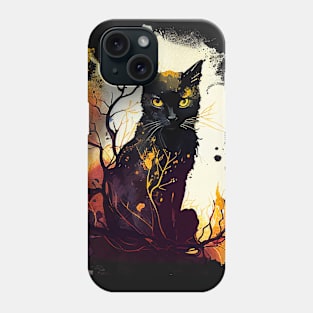 Halloween Black Cat Phone Case