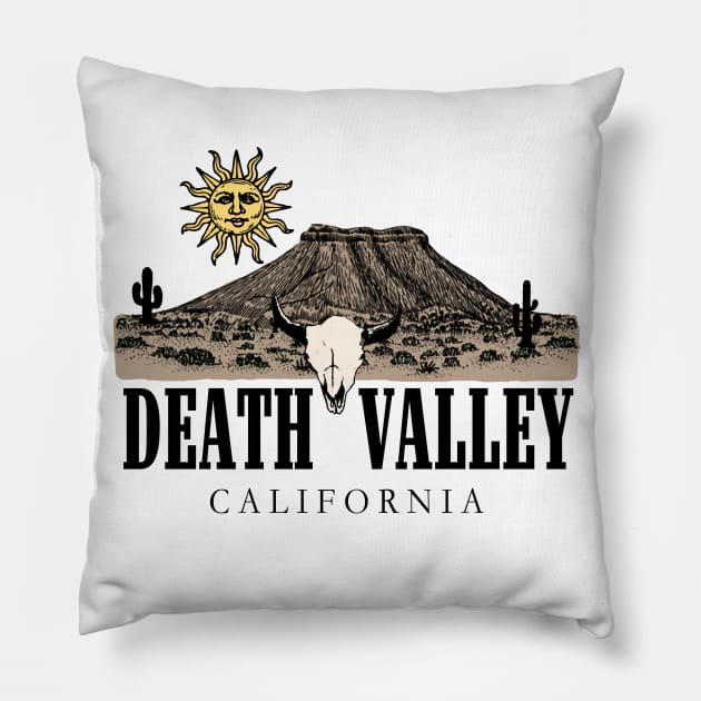 Death Valley California Desert Vibes Mug Shirt Pin Sticker Pillow by blueversion