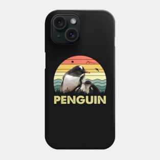 Arctic Aura Penguin Charm, Stylish Tee for Wildlife Devotees Phone Case