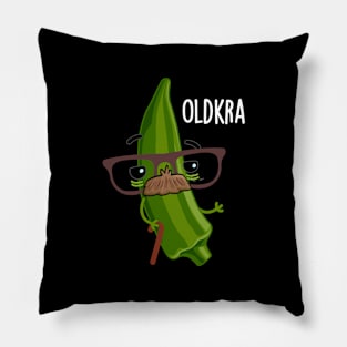 Old-kra Funny Okra Puns Pillow