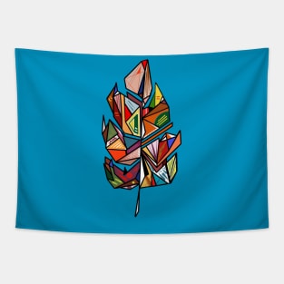 Colorful feather leaf Tapestry