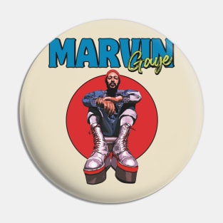 Marvin Gaye Ain't No Platform Boots High Enough FanArt Pin