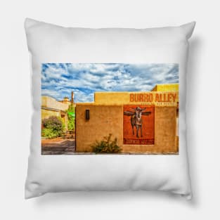 Burro Alley Santa Fe New Mexico Pillow