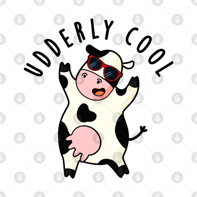 Udderly Cool Cute Cow Pun by punnybone