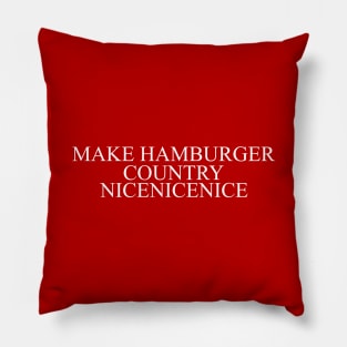 Make Hamburger Country Pillow