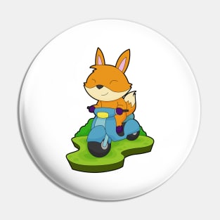 Fox Motorcycle Pin