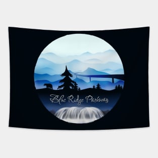 Blue Ridge Parkway - Black Bear - Blue 28 Tapestry