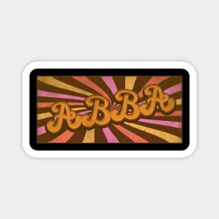 Groovy Groovy Retro A B B A Magnet