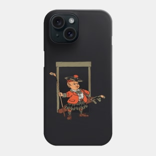 scottish with golf stick Phone Case