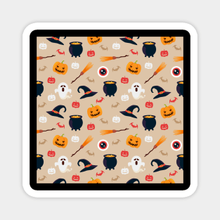 Halloween Seamless Pattern Magnet