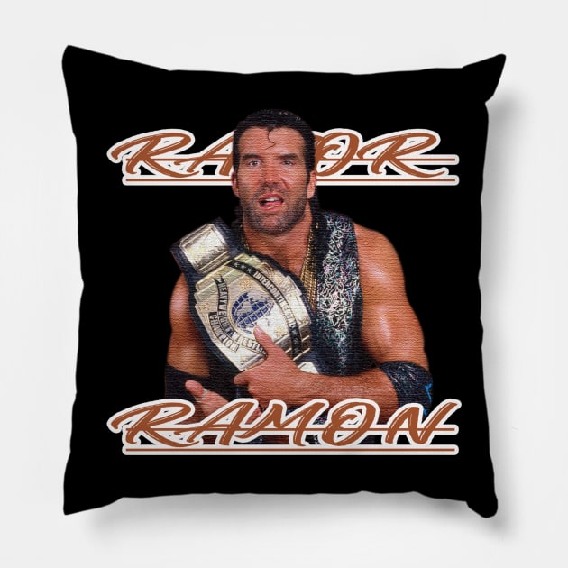 RAZOR RAMON CHAMPION Pillow by BUDI FATHER