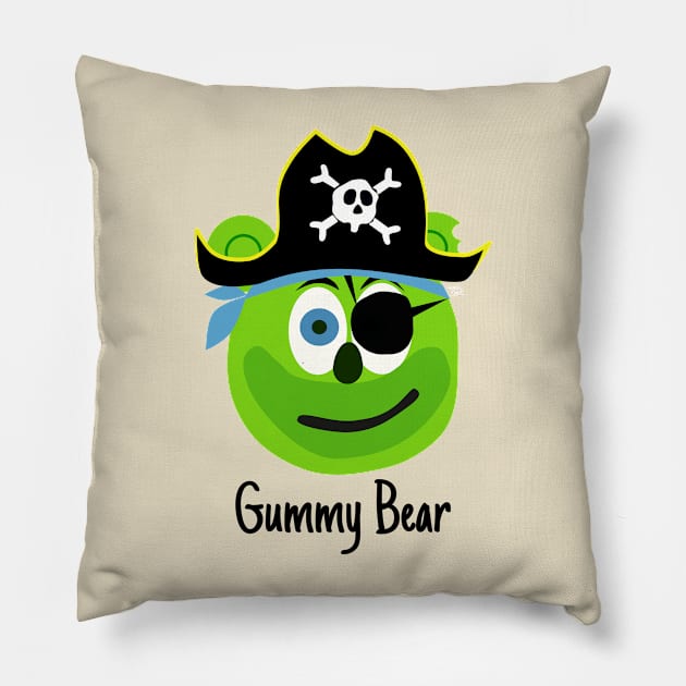 Gummy Bear Pirate Pillow by Aurealis