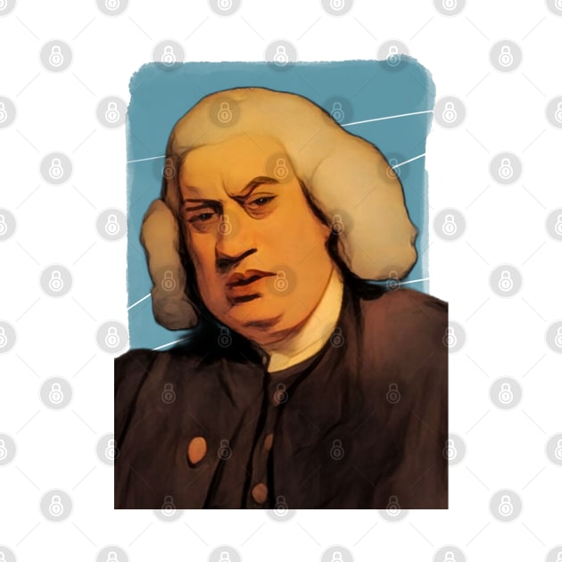 English writer Samuel Johnson illustration by Litstoy 