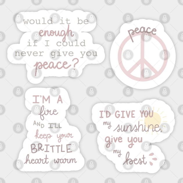 Folklore Taylor Swift Stickers - Express Your Love for Taylor Swift's  Iconic Album