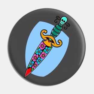 Flower Dagger Pin