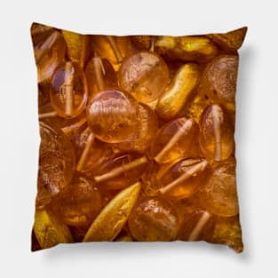 Gold Precious Ethnic Art Glass Beads Pillow