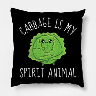 Cabbage: My Crunchy Spirit Animal Pillow