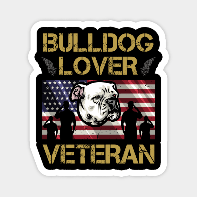 Veteran American Bulldog Lover Magnet by IPRINT