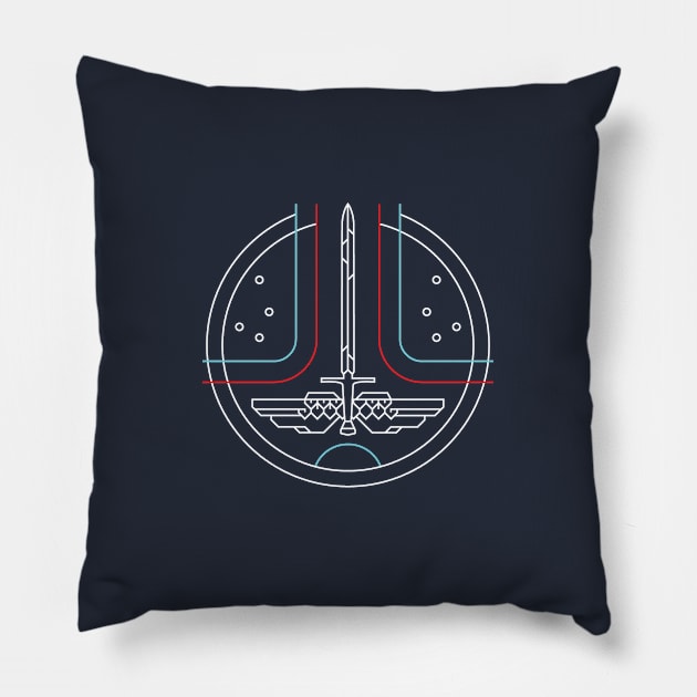 Starfighter Minimal Pillow by BadBox