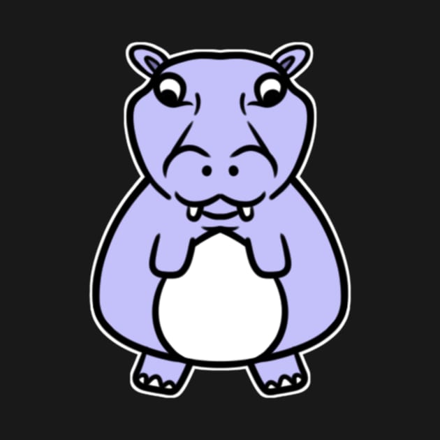 Purple Hippo by ImaginativeWild