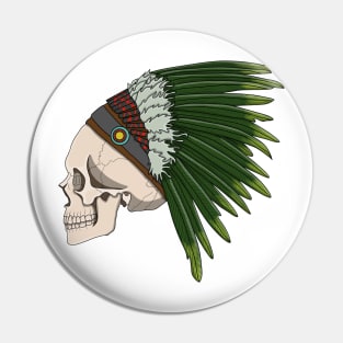 skull headdress Pin