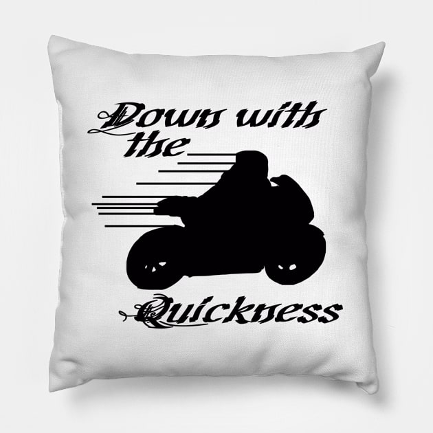 Down with the Quickness dark Pillow by Destro