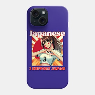 Kawaii, Anime Girl, Japanese Supporter Beauty | Catsie Cat Phone Case