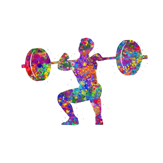 Weightlifter man by Yahya Art