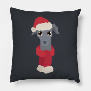 Italian Greyhound Christmas Dog Pillow