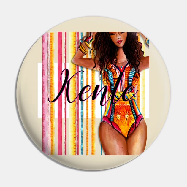 Kente Life Pin by digitaldoodlers