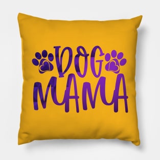 Best Dog Mama Typography Pillow