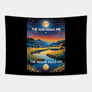 The sun heals me, the moon feels me Tapestry