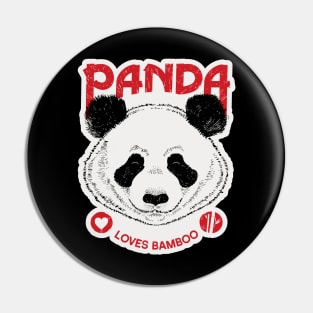 Panda Loves Bamboo Pin