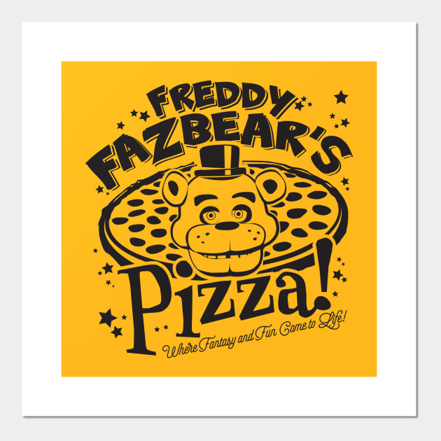 Freddy Fazbear S Pizza Five Nights Posters And Art Prints - golden freddy endo skeleton face decal roblox